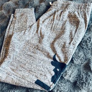 Under Armour Project Rock Gray Fleece Joggers Men’s XL Tall Bull Logo Sweatpants